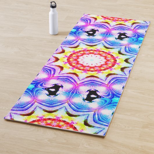 Fantasy Priest Mage Magical Vibrant Mandela Yogamat (In situ)