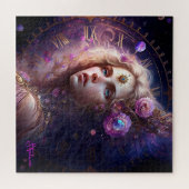 Fantasy Princess Purple Flowers Legpuzzel (Horizontaal)