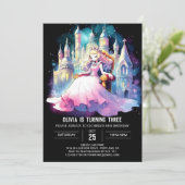 Fantasy Prinses Verjaardag Kaart (Staand voorkant)