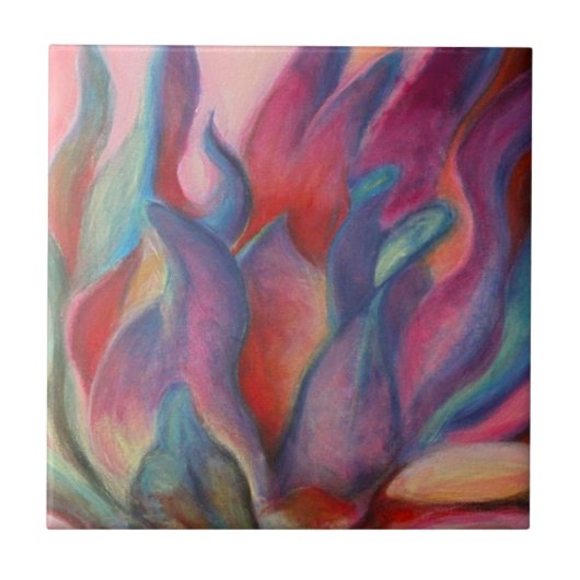 Fantasy Protea Tegeltje (Voorkant)