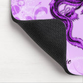Fantasy Purple Dragon Mouse Pad Muismat (Hoek)