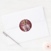 Fantasy Queen 2 Adresetiketten Ronde Sticker (Envelop)