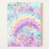 Fantasy Rainbow-Giraffe in het Snoep Clouds Planner (Achterkant)