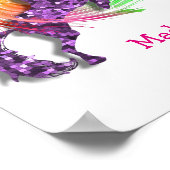 Fantasy Rainbow Unicorn - Aangepaste afdrukken Poster (Hoek)