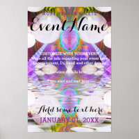 Fantasy Rave Evenement Aanpasbare Poster Sjabloon