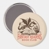 Fantasy readers book club magneet (Voorkant / Achterkant)