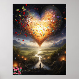 Fantasy Realms of Magic Scenery design Poster