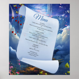 Fantasy Realms of Magic Scenery design Poster