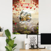 Fantasy Realms of Magic Scenery design Poster (Thuiskantoor)