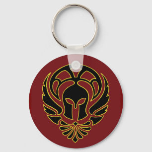Fantasy Red Spartan (Griekse Sleutelhanger voor aa