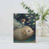 Fantasy Ride op een Pufferfish Briefkaart (Staand voorkant)