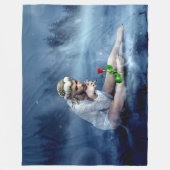 FANTASY-ROOS FLEECE DEKEN (Voorkant)