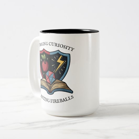 Fantasy RPG Leraar Dank U Tweekleurige Koffiemok (Voorkant links)
