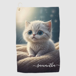 Fantasy Schattige Baby Kitty Cat Lover's gepersona Golfhanddoek