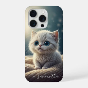 Fantasy Schattige Baby Kitty Cat Lover's gepersona iPhone 15 Pro Hoesje