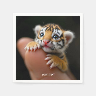 Fantasy Schattige Baby Tijger Vinger Servet