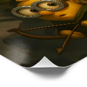 Fantasy Schattige Bananas Brave Party Perfect Poster (Hoek)