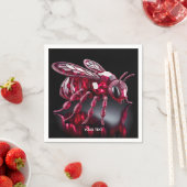 Fantasy Schattige Bee Ruby Diamonds Servet (Insitu)
