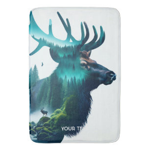Fantasy Schattige Big Elk Landscape Badmat
