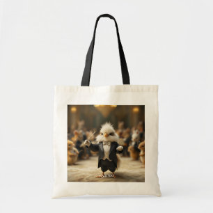 Fantasy Schattige Bird dirigeert orkest Tote Bag