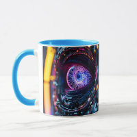 Fantasy Schattige Blue Cyber Eye