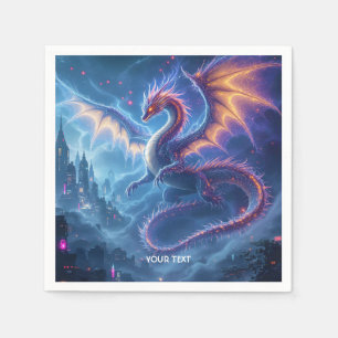 Fantasy Schattige Blue Dragon City Servet