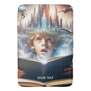 Fantasy Schattige Boy City Boek Badmat