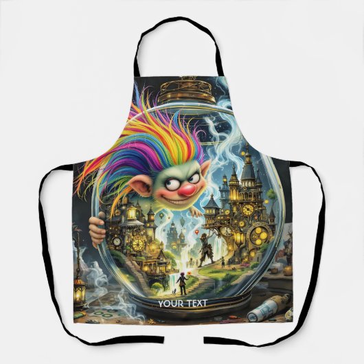 Fantasy Schattige City Crafting Troll Schort (Voorkant)