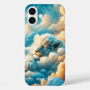 Fantasy Schattige Clouds Baby Lion iPhone 16 Plus Hoesje