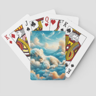 Fantasy Schattige Clouds Baby Lion Pokerkaarten