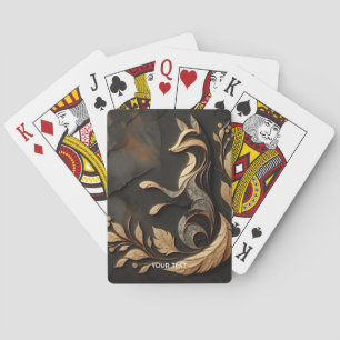 Fantasy Schattige Elegant Fox Tekening Pokerkaarten