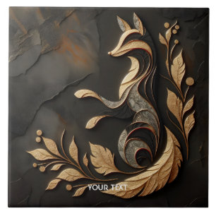 Fantasy Schattige Elegant Fox Tekening Tegeltje