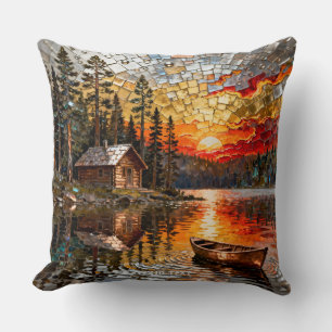 Fantasy Schattige Embossed Metal Landscape Kussen