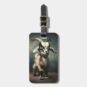 Fantasy Schattige Funny Baby Goat Bagagelabel
