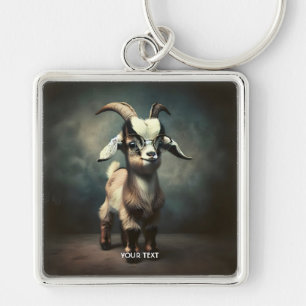 Fantasy Schattige Funny Baby Goat Sleutelhanger