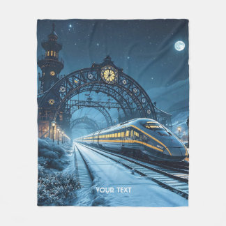 Fantasy Schattige gisteravond trein Fleece Deken