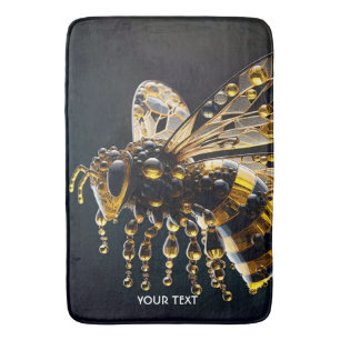 Fantasy Schattige Glass Yellow Black Bee Badmat