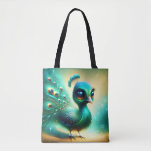 Fantasy Schattige Groene Baby Pauw Draagtas