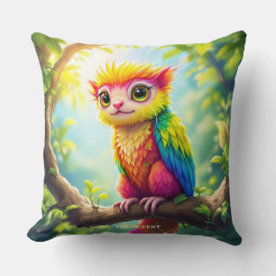 Fantasy Schattige Half Ferret Hybrid Kussen