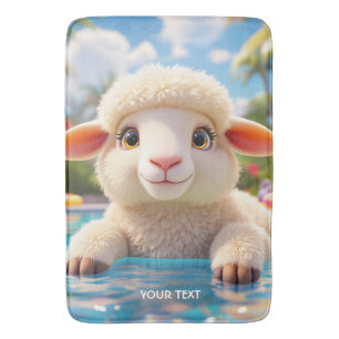 Fantasy Schattige Happy Sheep Pool Badmat