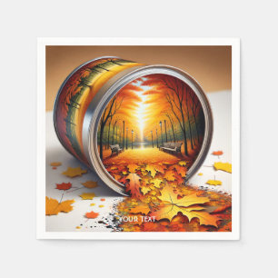 Fantasy Schattige Herfst Tin Forest Servet