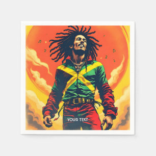 Fantasy Schattige Jamaica Vlag Zon Servet