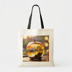 Fantasy Schattige Japans Apple Uitzicht Tote Bag