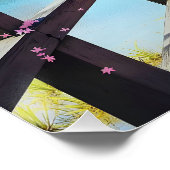 Fantasy Schattige Japans Meisje Wandelen Perfect Poster (Hoek)