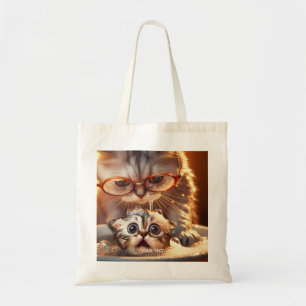 Fantasy Schattige Kattenwaskitten Tote Bag
