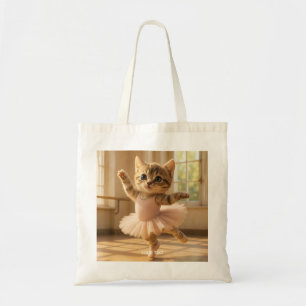 Fantasy Schattige Kitten Kleine Ballerina Tote Bag
