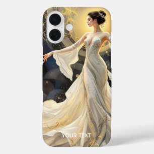 Fantasy Schattige Lady Dancing Space iPhone 16 Plus Hoesje