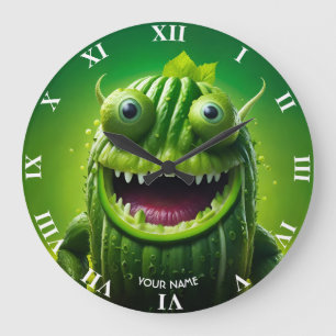 Fantasy Schattige levendige komkommer grappig weze Grote Klok