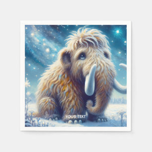 Fantasy Schattige Little Mammoth Winter Servet