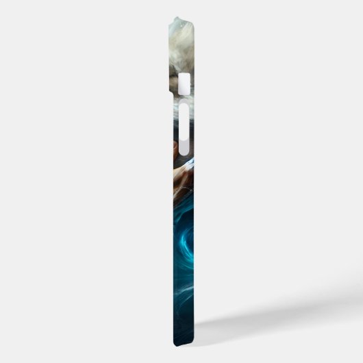 Fantasy Schattige Man Knuffelen Wolf Case-Mate iPhone Case (Achterkant / Links)